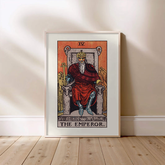 Arcane IV - L'Empereur (The Emperor) - Affiche Tarot Rider-Waite-Smith