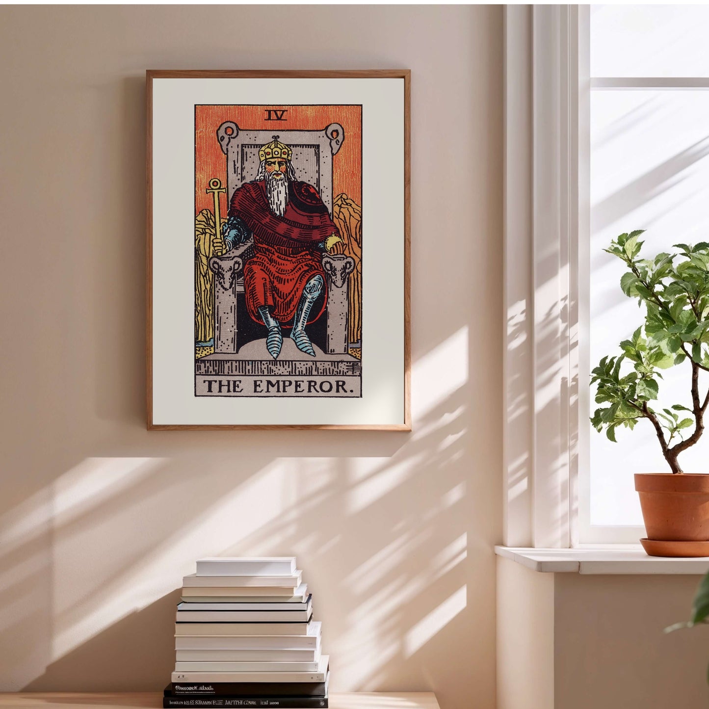 Arcane IV - L'Empereur (The Emperor) - Affiche Tarot Rider-Waite-Smith en situation