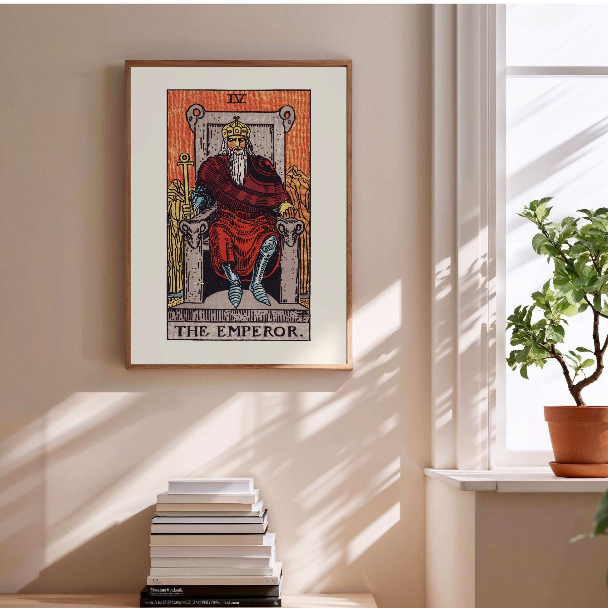 Arcane IV - L'Empereur (The Emperor) - Affiche Tarot Rider-Waite-Smith en situation