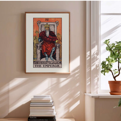 Arcane IV - L'Empereur (The Emperor) - Affiche Tarot Rider-Waite-Smith en situation