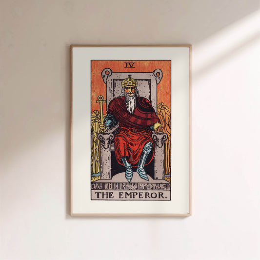 Arcane IV - L'Empereur (The Emperor) - Affiche Tarot Rider-Waite-Smith en situation