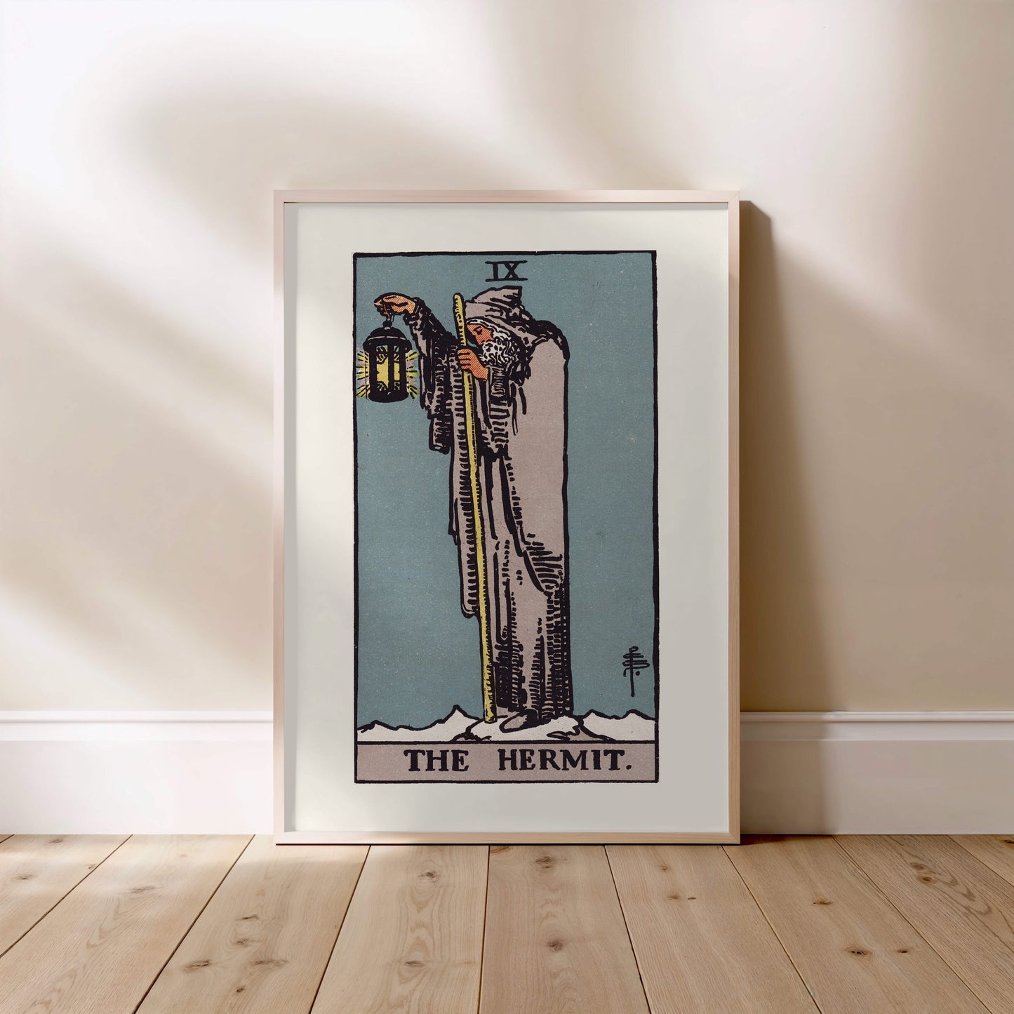 Arcane IX - L'Hermite (The Hermit) - Affiche Tarot Rider-Waite-Smith