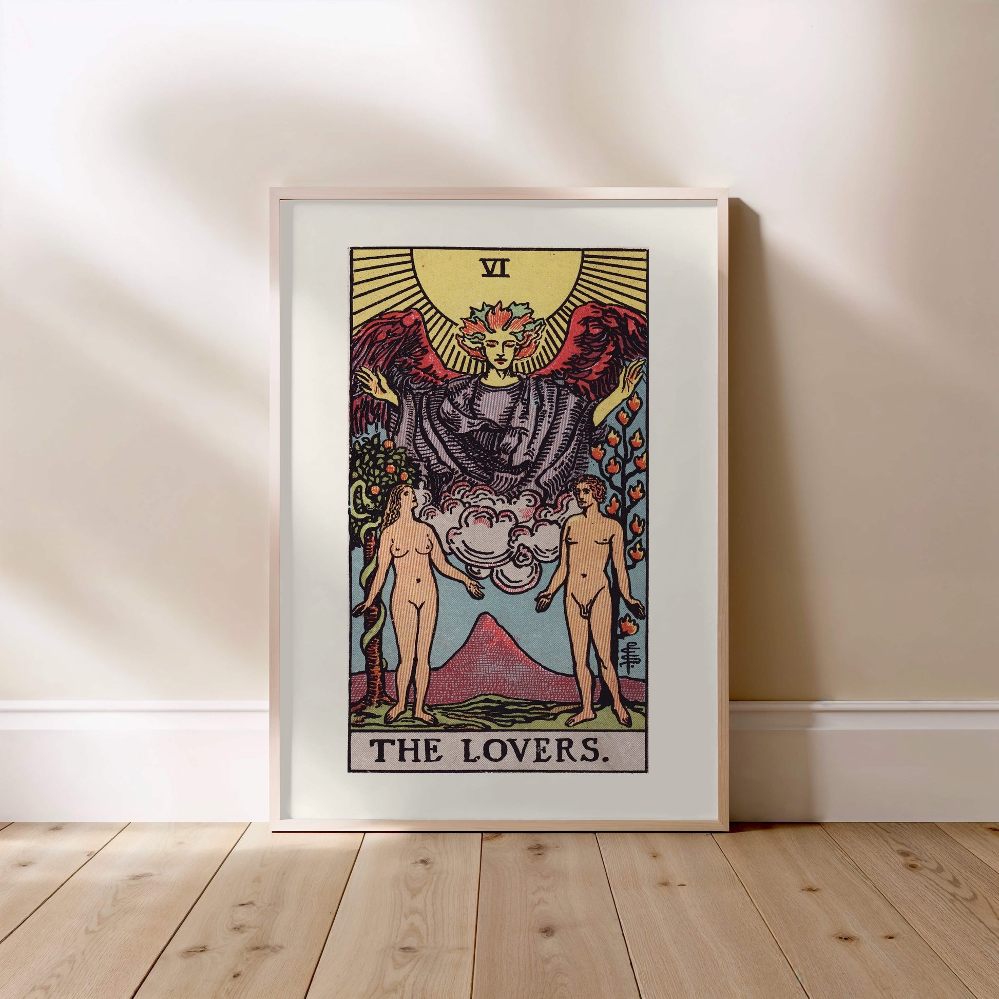 Arcane VI - Les Amoureux (The Lovers) - Affiche Tarot Rider-Waite-Smith