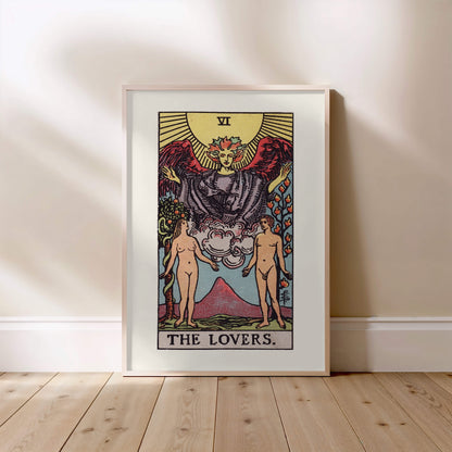 Arcane VI - Les Amoureux (The Lovers) - Affiche Tarot Rider-Waite-Smith