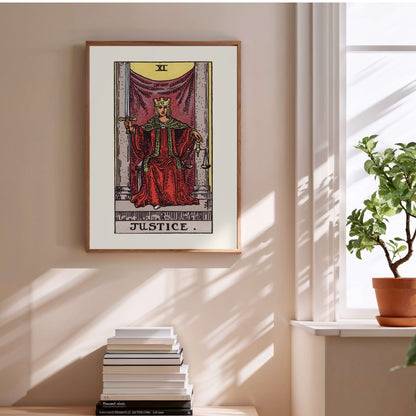 Arcane XI - La Justice (Justice) - Affiche Tarot Rider-Waite-Smith en situation
