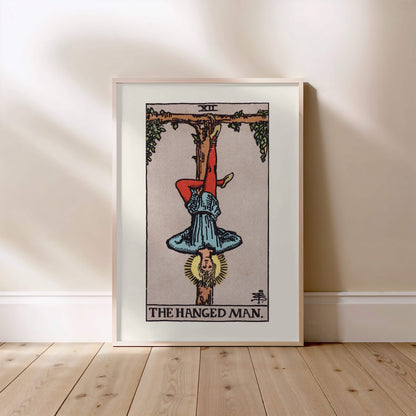 Arcane XII - Le Pendu (The Hanged Man) - Affiche Tarot Rider-Waite-Smith