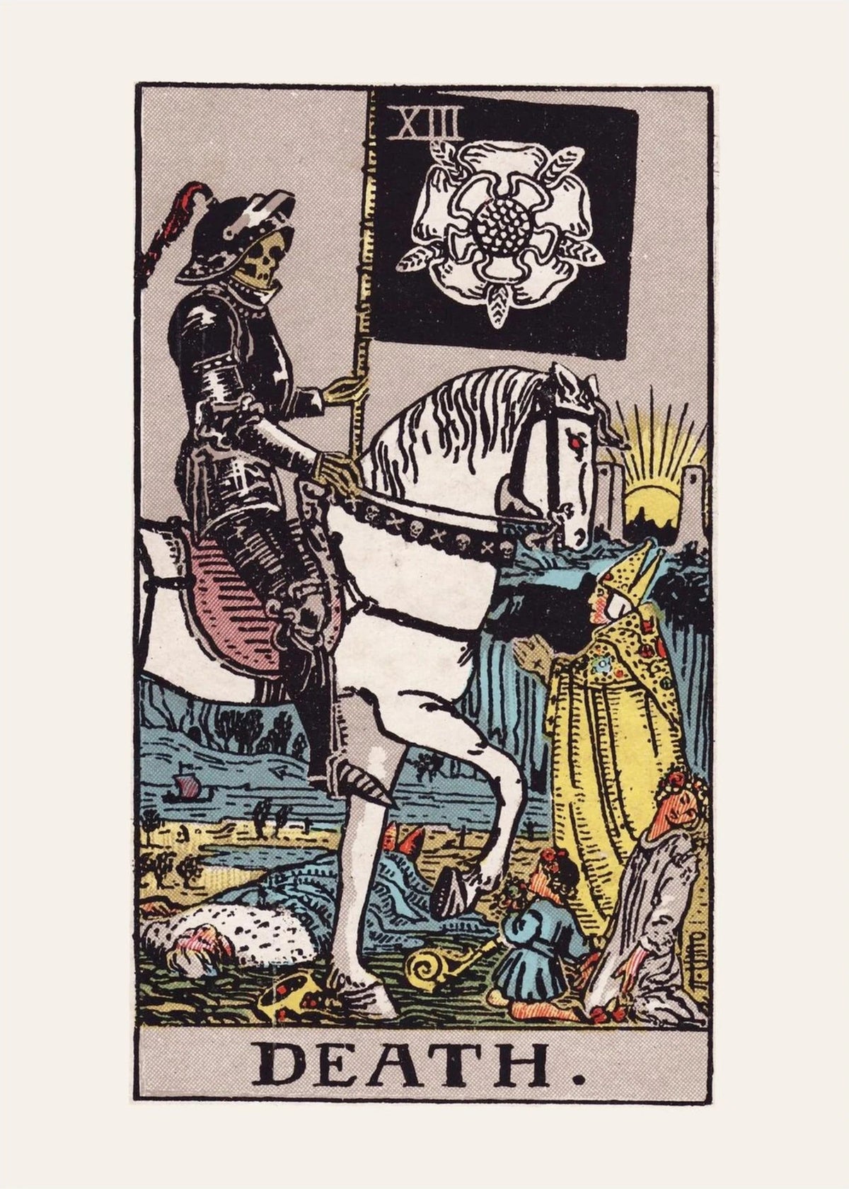 Arcane XIII - Death - Rider-Waite-Smith Tarot Poster, the print alone, thick matte eco-friendly paper