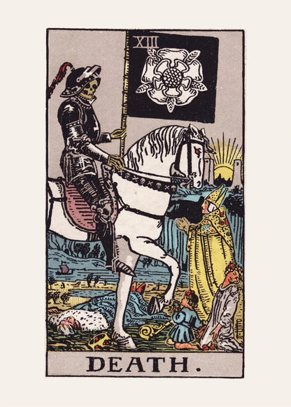 Arcane XIII - Death - Rider-Waite-Smith Tarot Poster, the print alone, thick matte eco-friendly paper