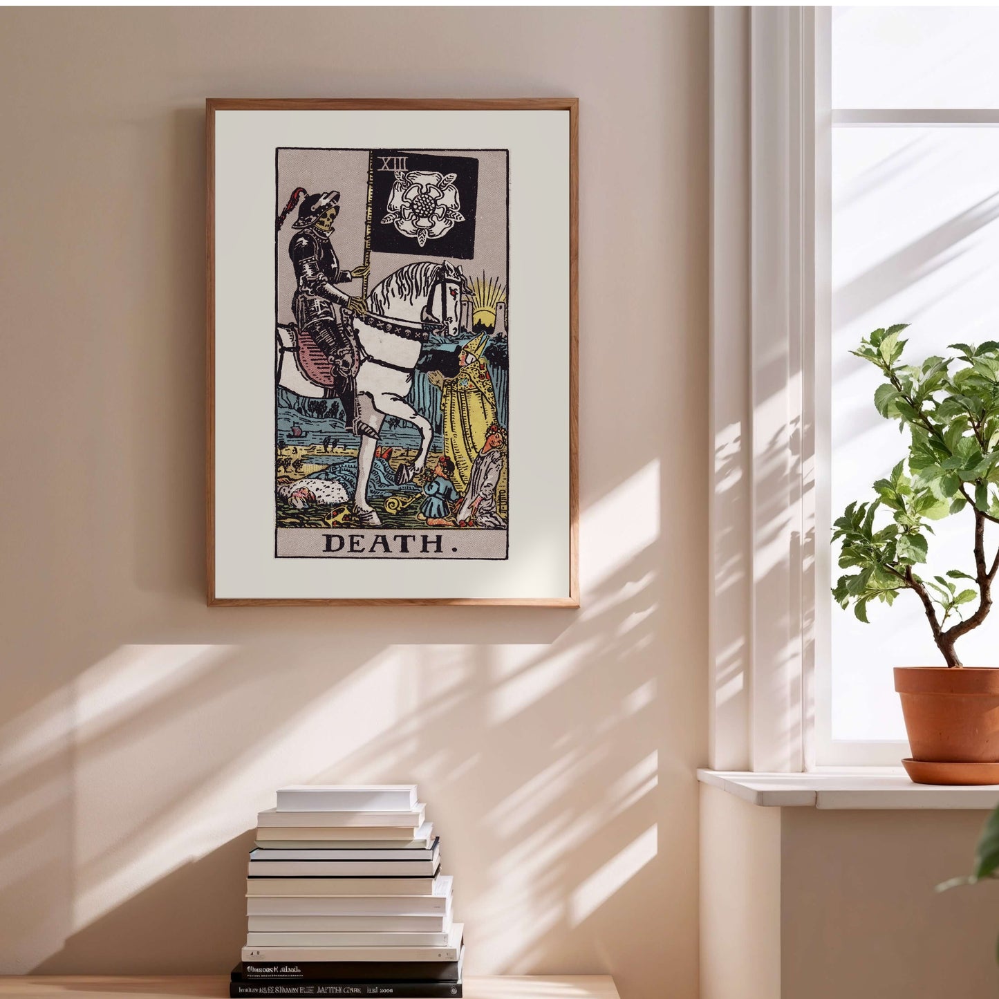 Arcane XIII - La Mort (Death) - Affiche Tarot Rider-Waite-Smith en situation