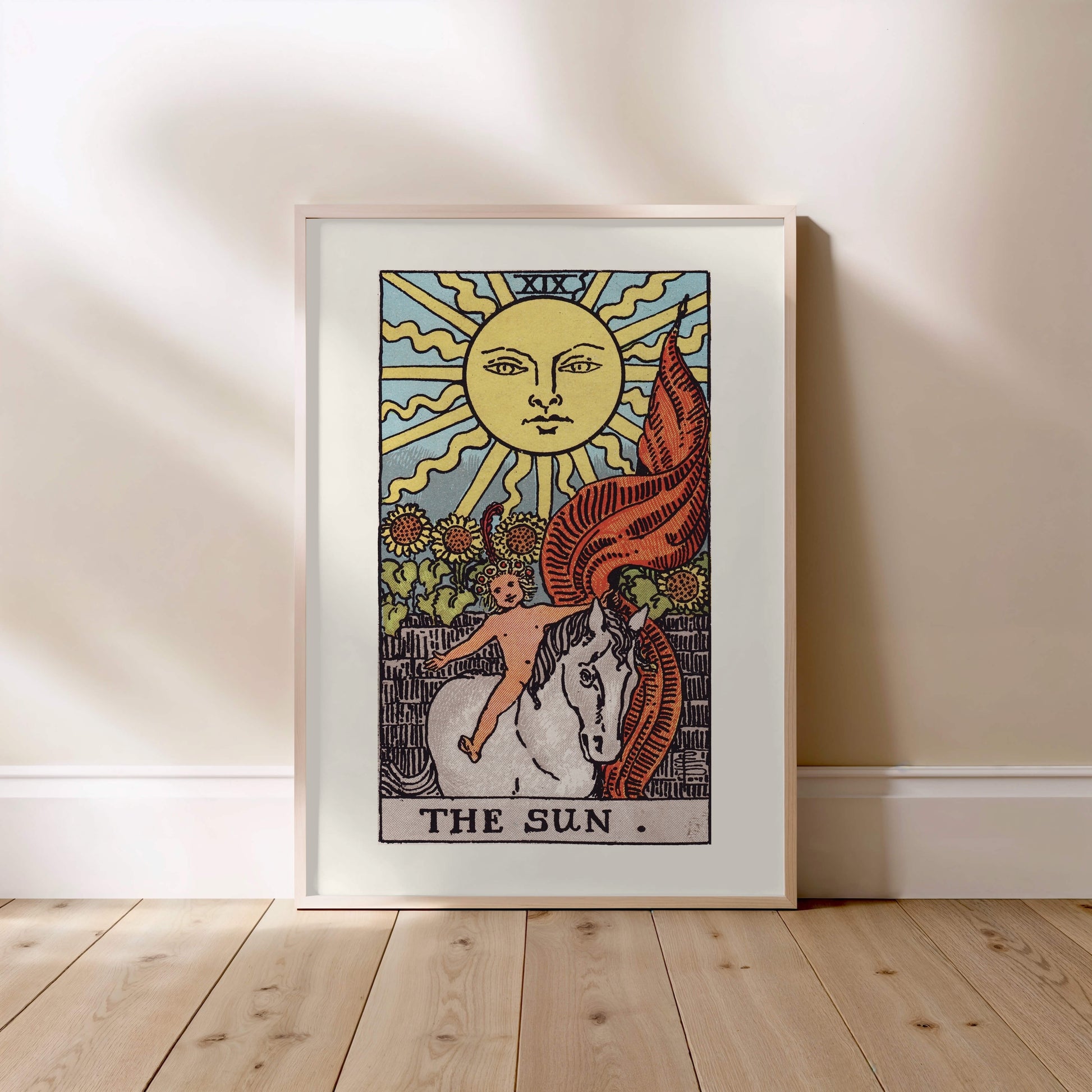 Arcane XIX - Le Soleil (The Sun) - Affiche Tarot Rider-Waite-Smith