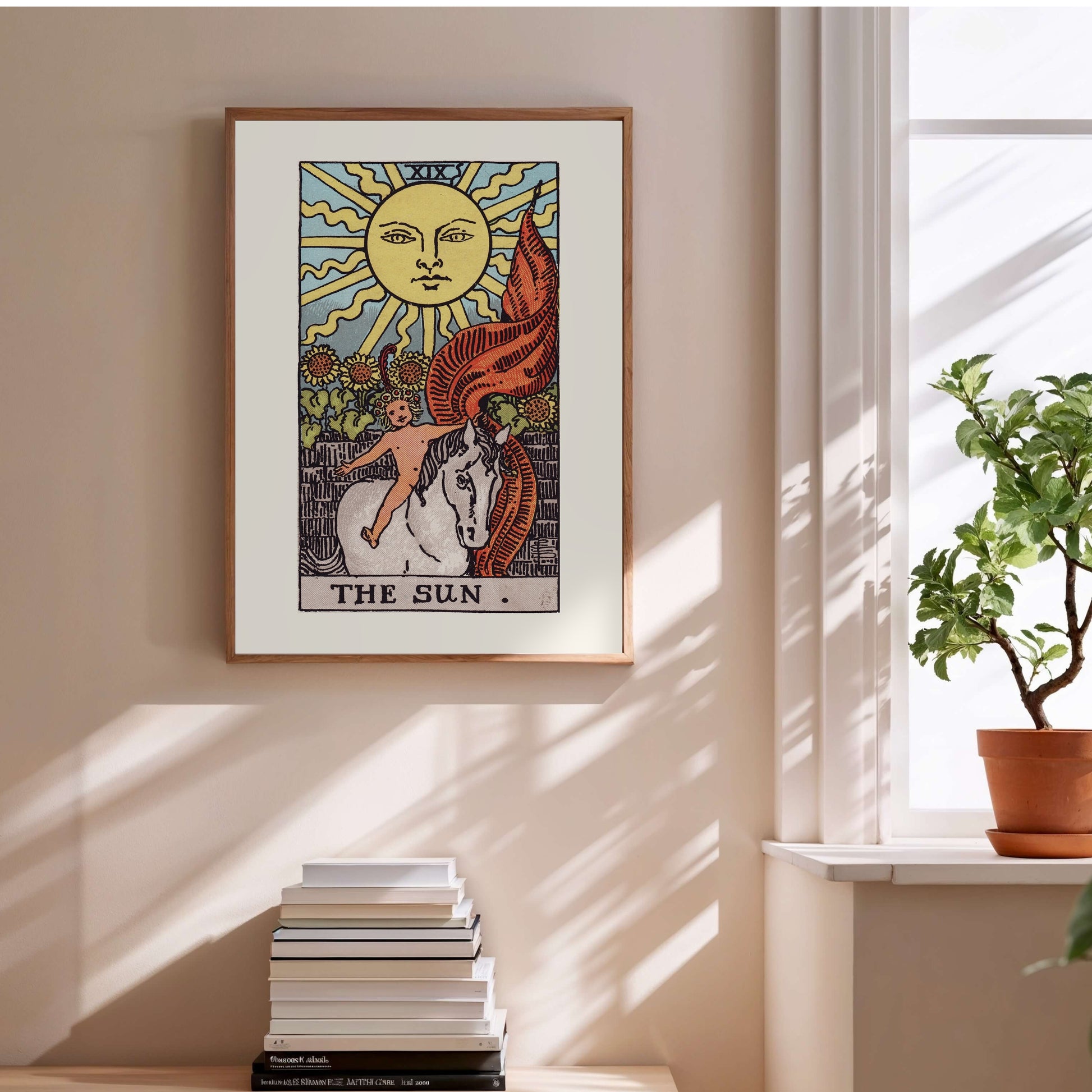 Arcane XIX - Le Soleil (The Sun) - Affiche Tarot Rider-Waite-Smith en situation