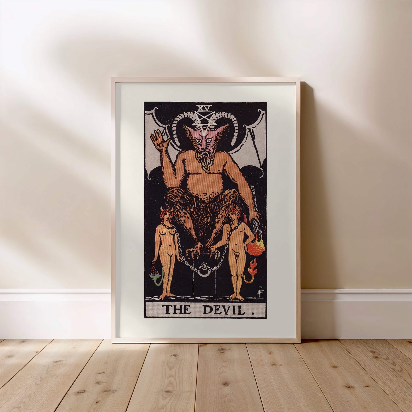 Arcane XV - Le Diable (The Devil) - Affiche Tarot Rider-Waite-Smith