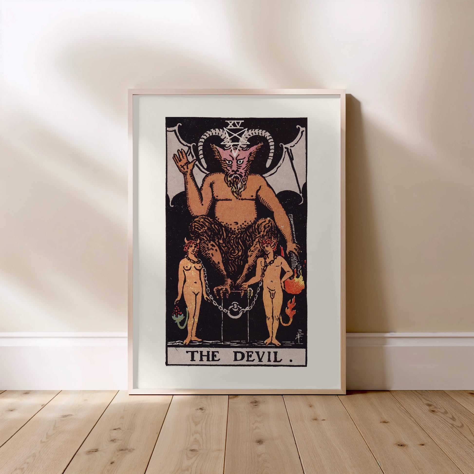 Arcane XV - Le Diable (The Devil) - Affiche Tarot Rider-Waite-Smith