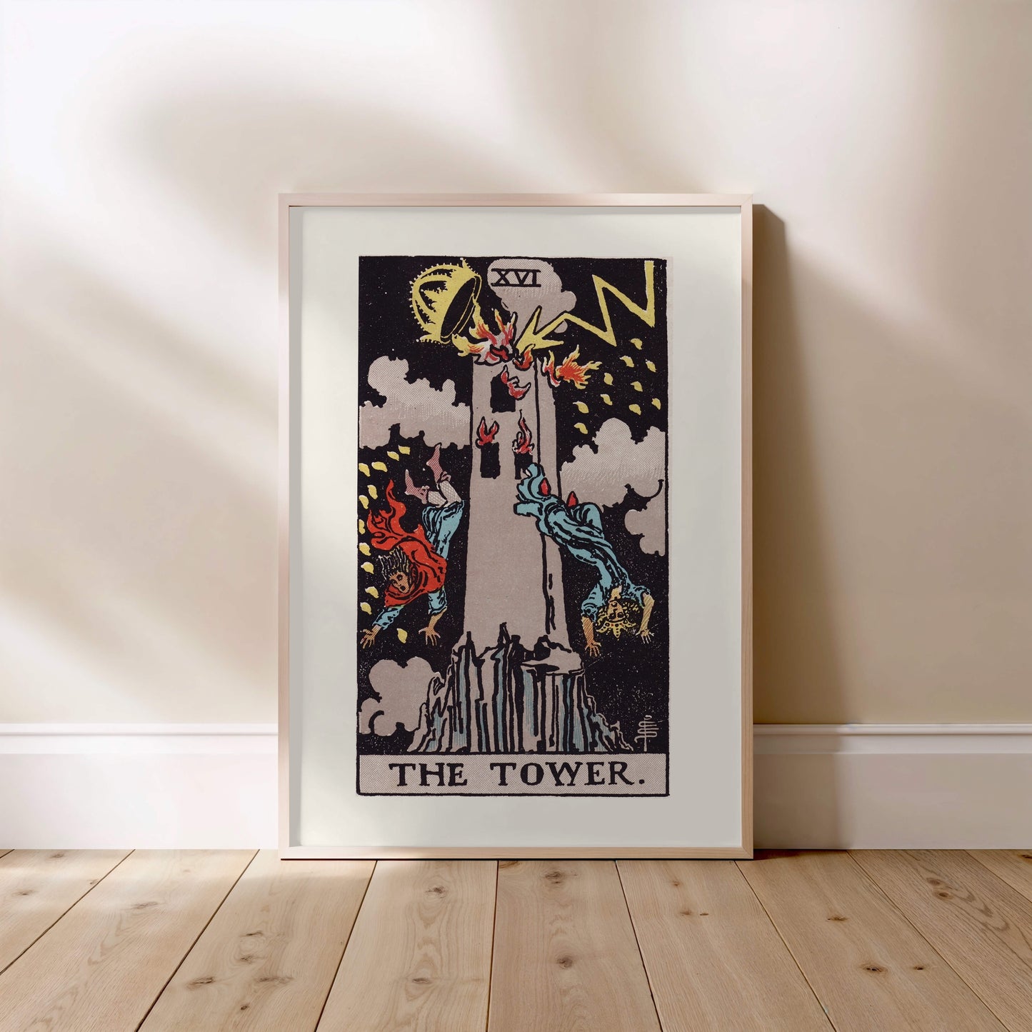 Arcane XVI - La Tour (The Tower) - Affiche Tarot Rider-Waite-Smith