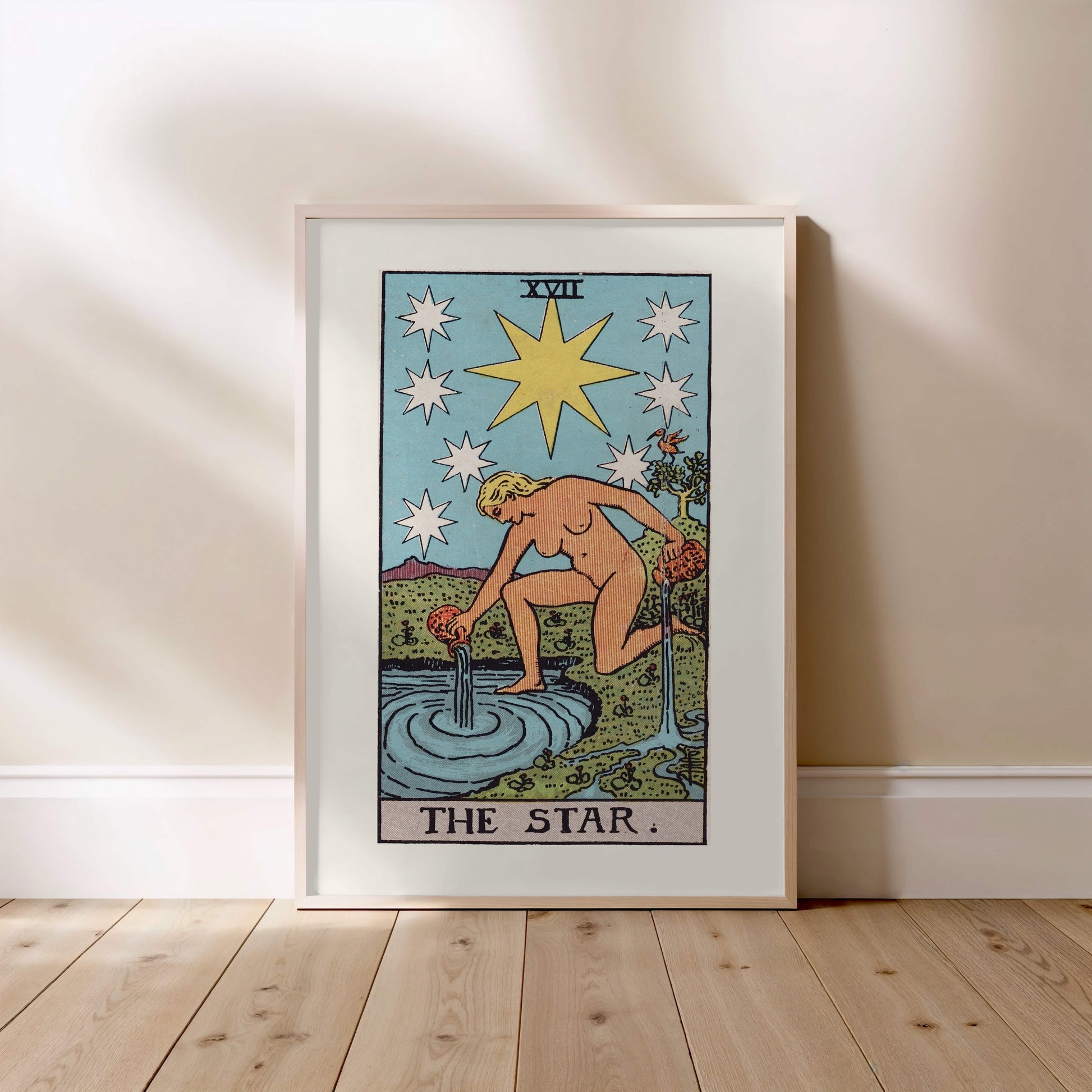 Arcane XVII - L'Étoile (The Star) - Affiche Tarot Rider-Waite-Smith