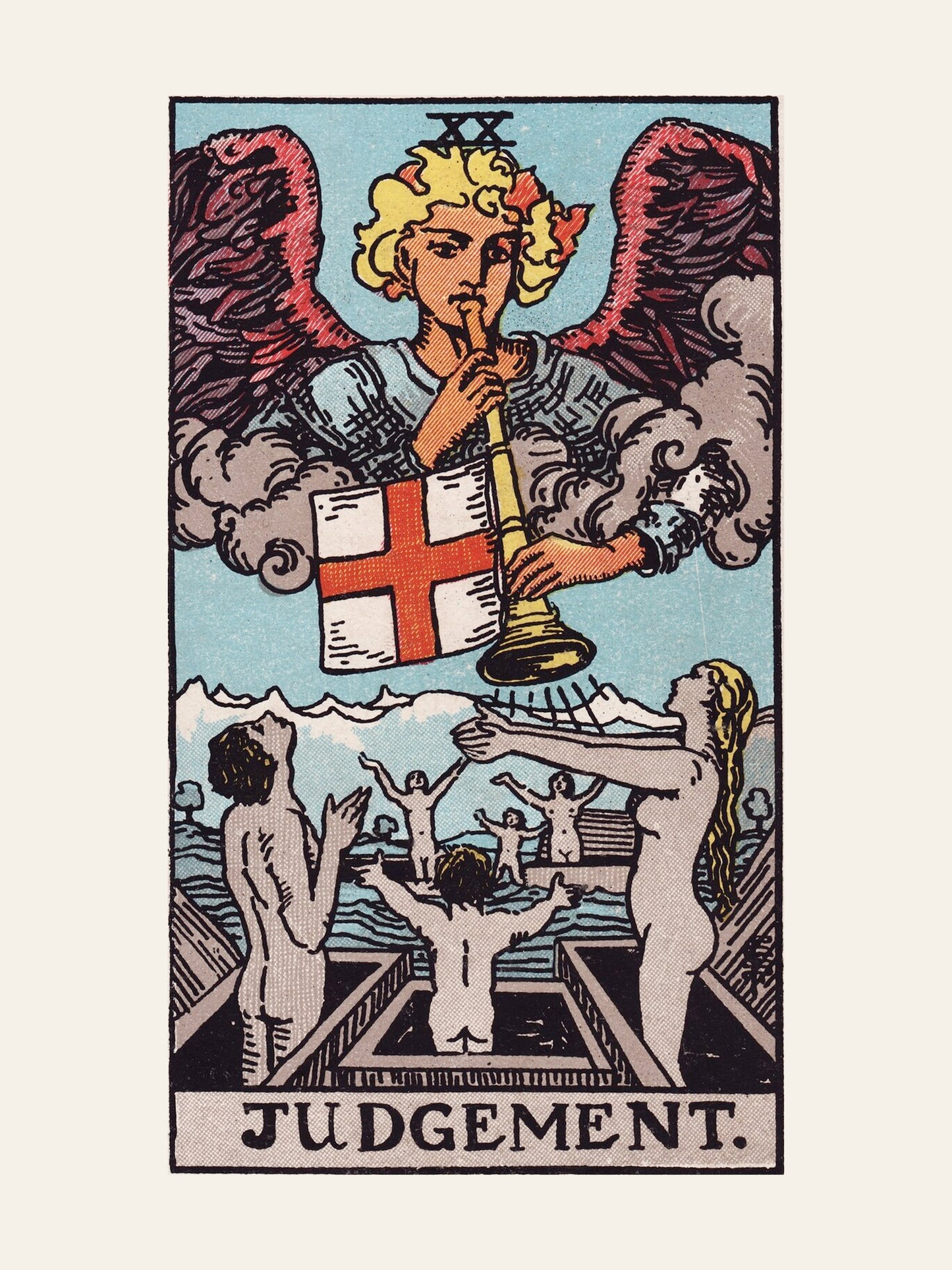 Arcane XX - Le Jugement (Judgement) - Affiche Tarot Rider-Waite-Smith
