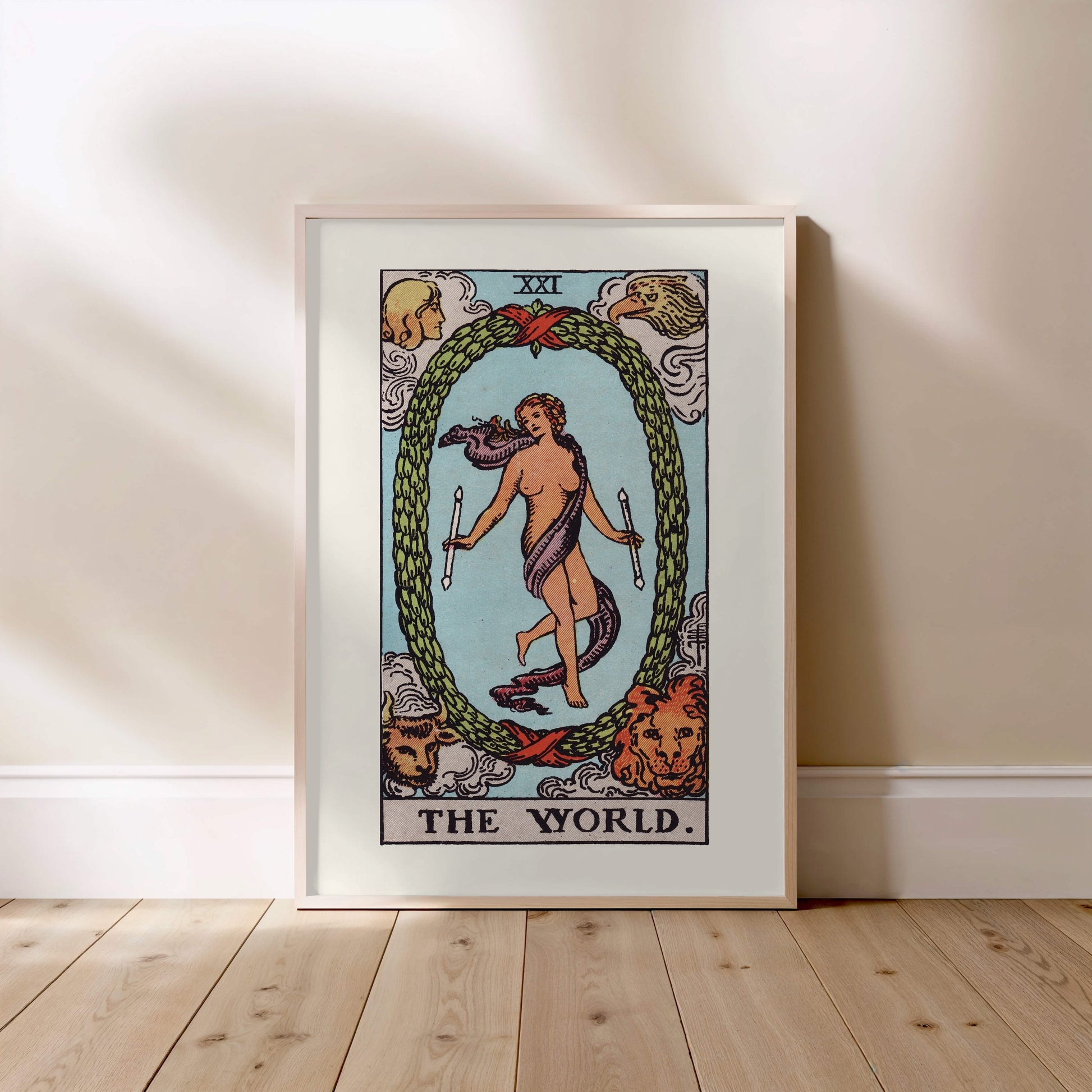 Arcane XXI - Le Monde (The World) - Affiche Tarot Rider-Waite-Smith