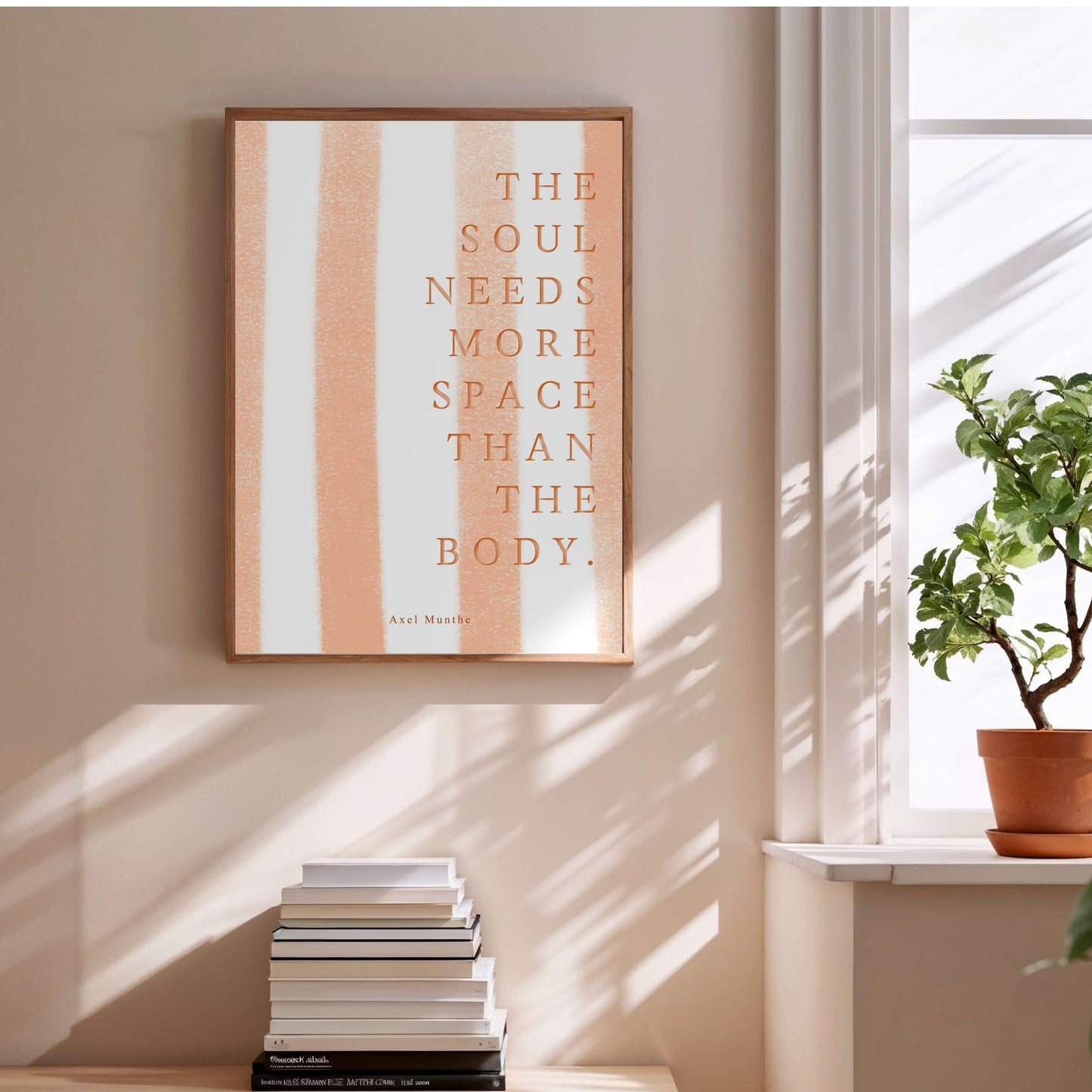 The soul needs more space than the body | Poster Citation en situation