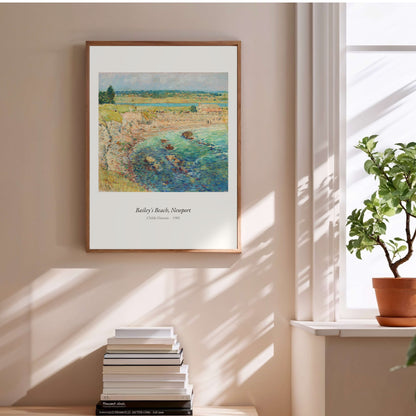 Bailey's Beach, Newport, Childe Hassam | Affiche Art Premium en situation