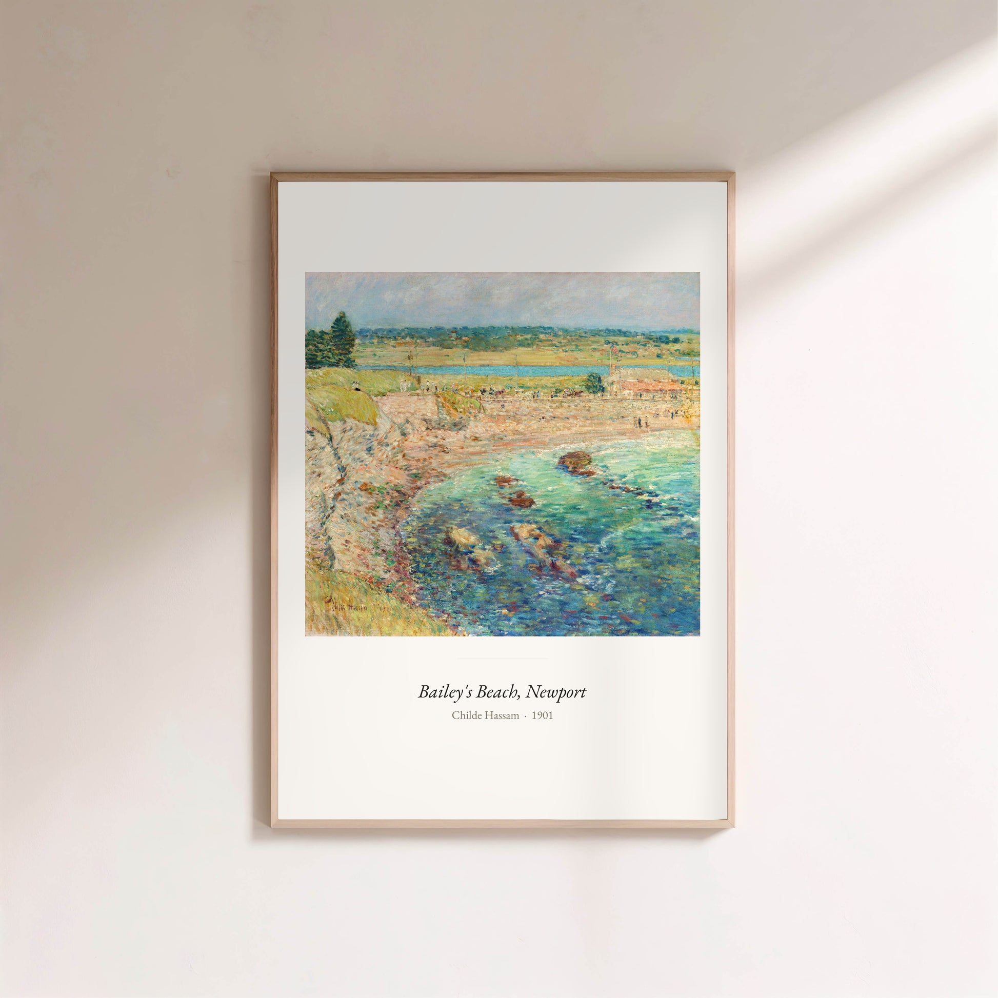 Bailey's Beach, Newport, Childe Hassam | Affiche Art Premium en situation