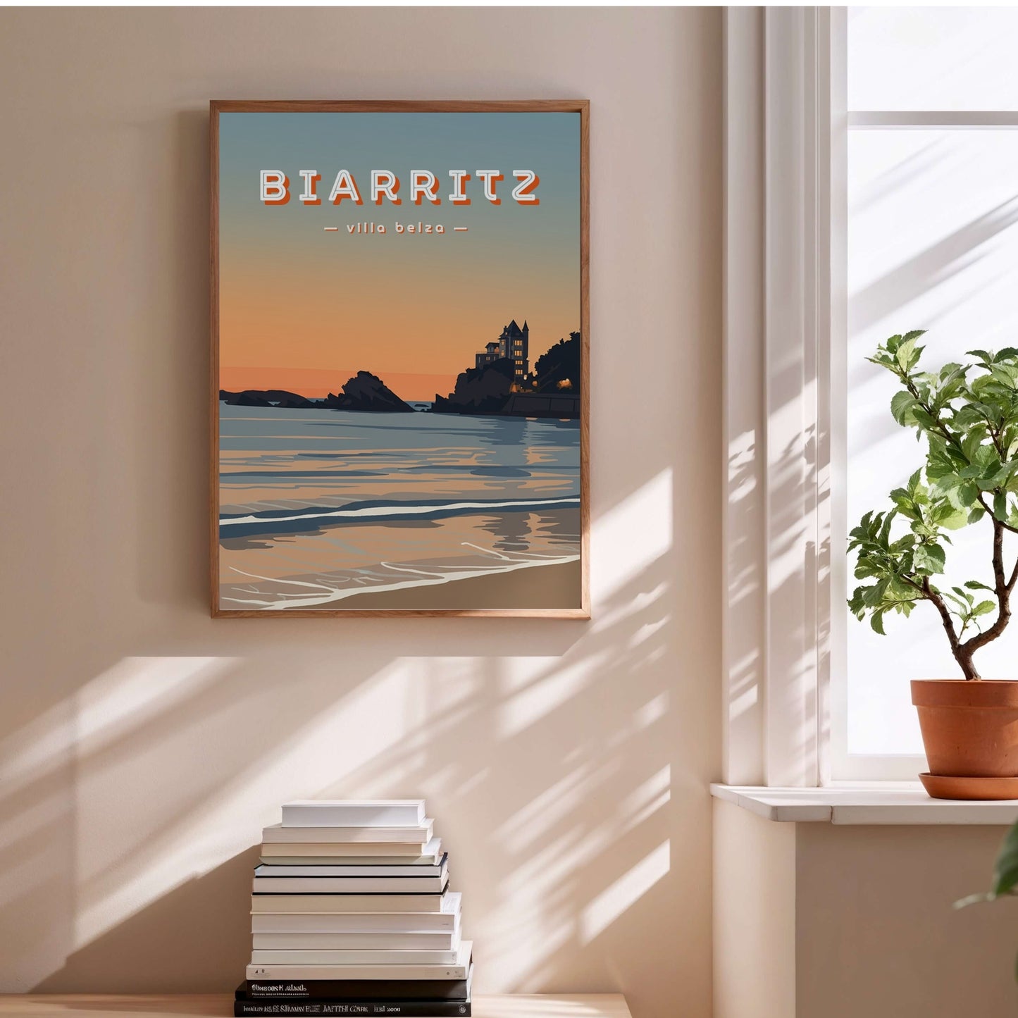 Affiche Biarritz - Villa Belza en situation