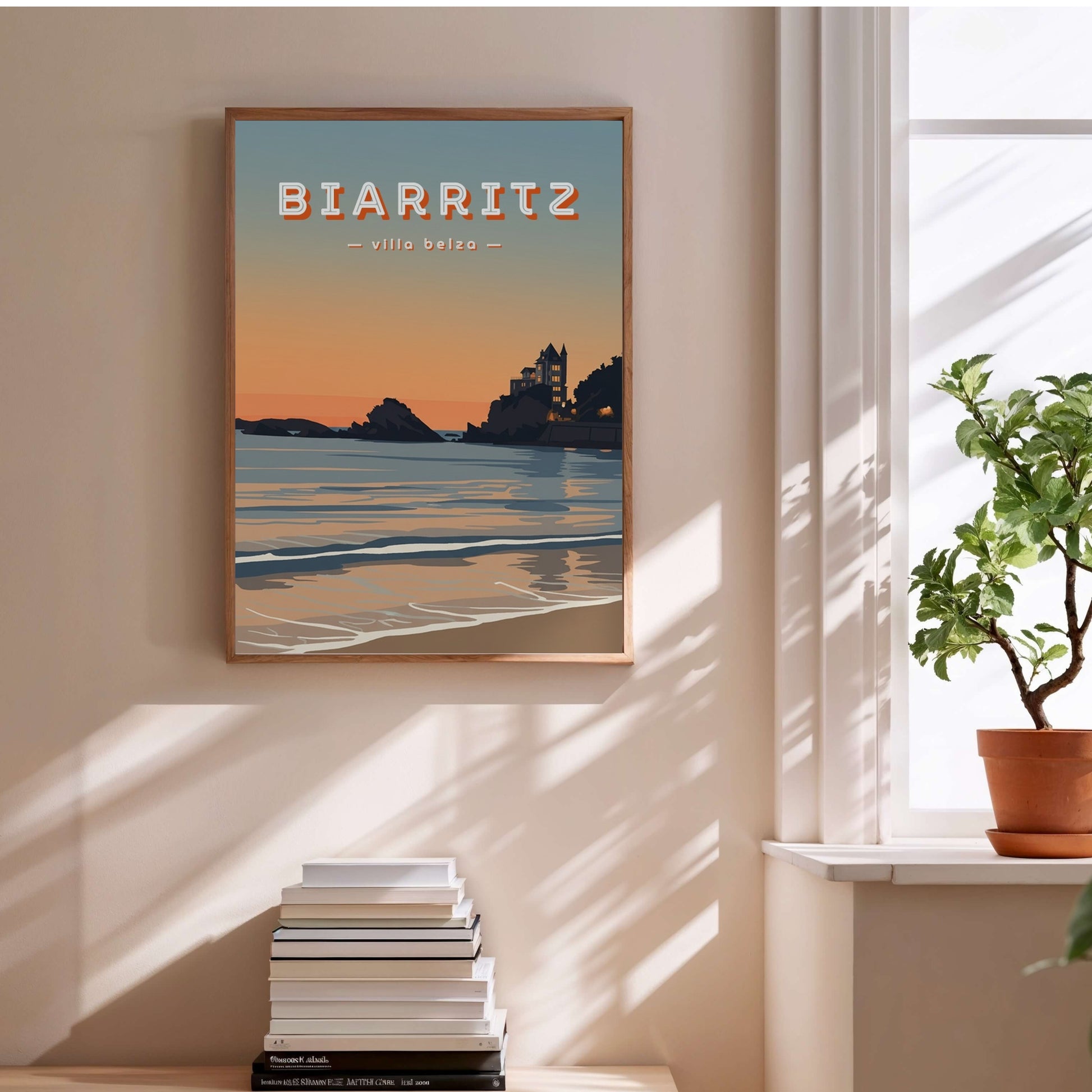 Affiche Biarritz - Villa Belza en situation