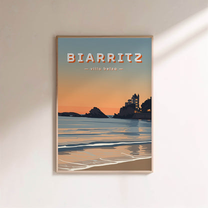 Affiche Biarritz - Villa Belza en situation