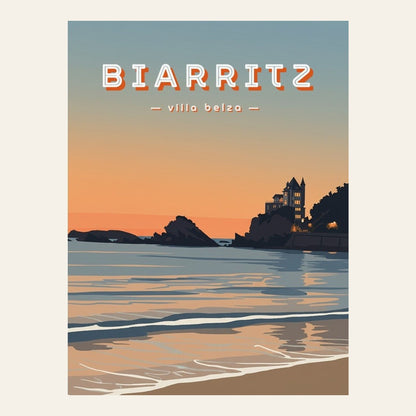 Affiche Biarritz - Villa Belza - l'affiche