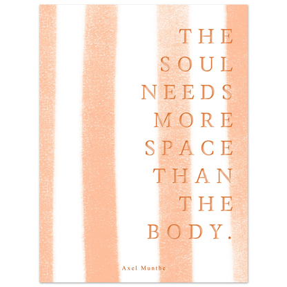 The soul needs more space than the body - Heure d'été 