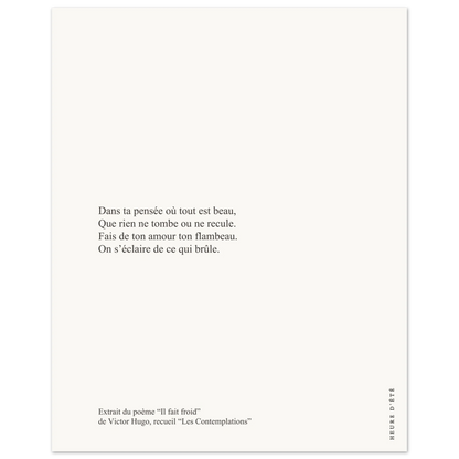 "Il fait froid" - Victor Hugo - Heure d'été 