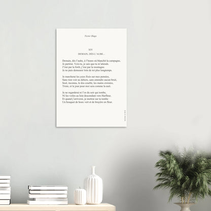 Demain, dès l'aube... - Victor Hugo - Heure d'été 