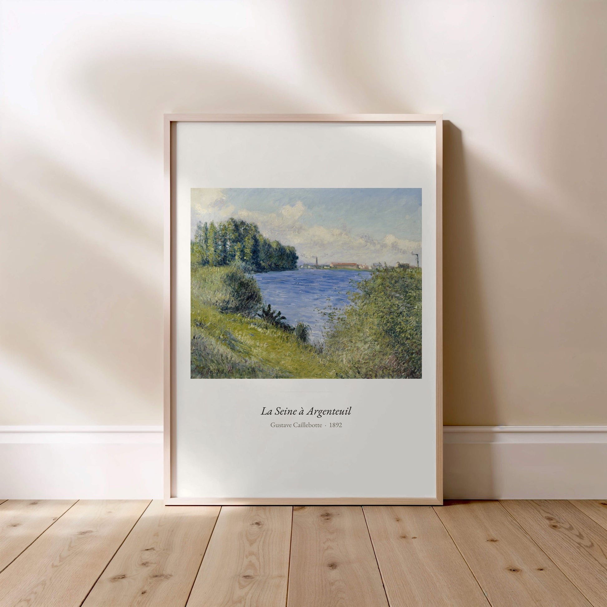 La Seine à Argenteuil, Gustave Caillebotte | Affiche Art Premium