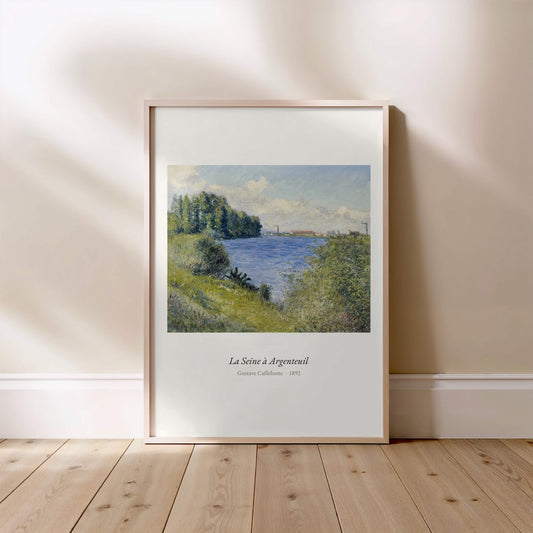 La Seine à Argenteuil, Gustave Caillebotte | Affiche Art Premium