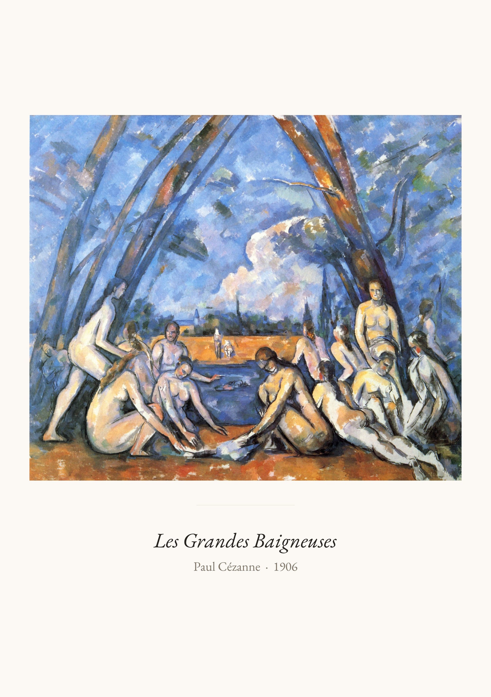 Les Grandes Baigneuses, Cézanne | Affiche Art Premium