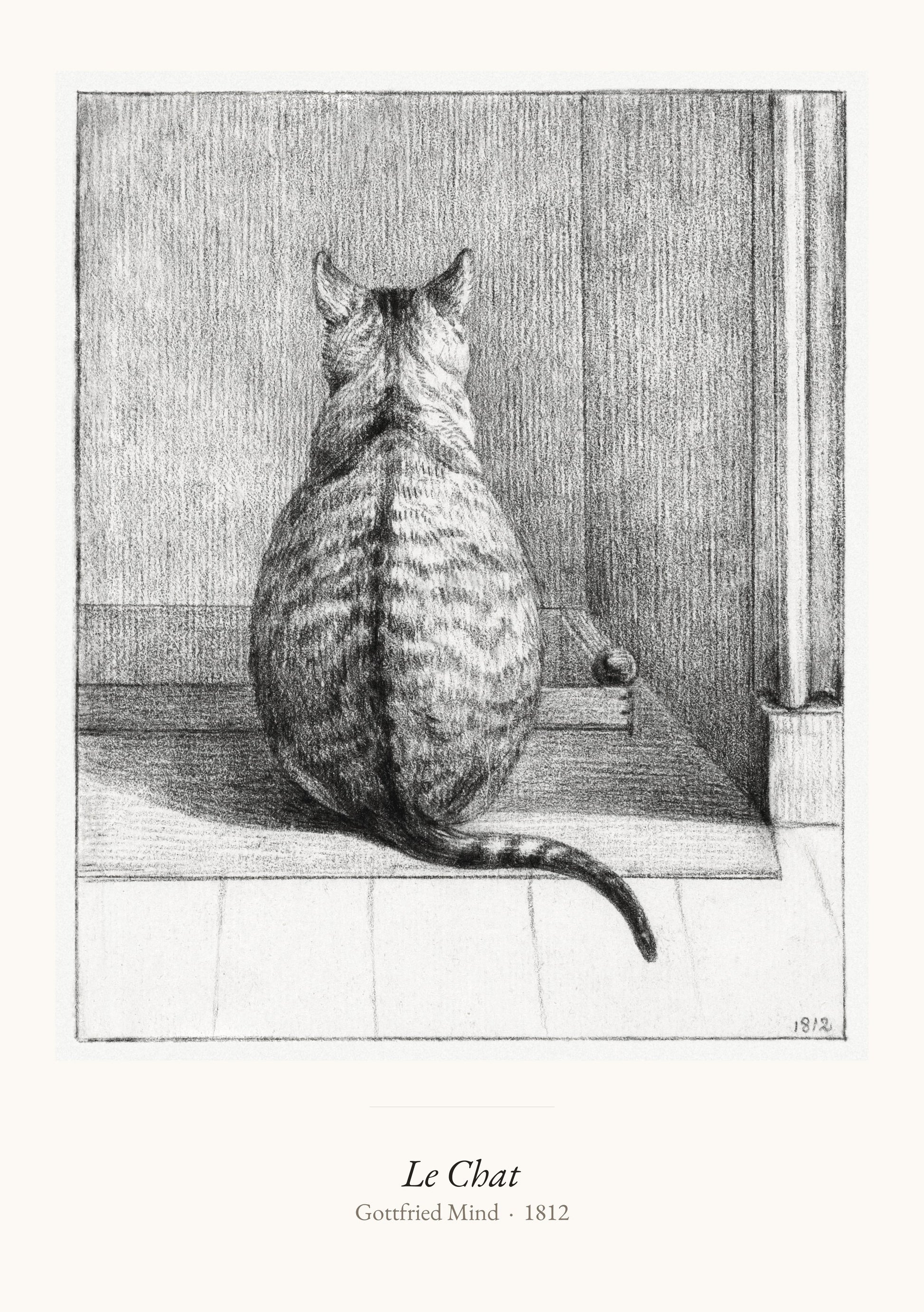 Le Chat, Gottfried Mind | Affiche Art Premium