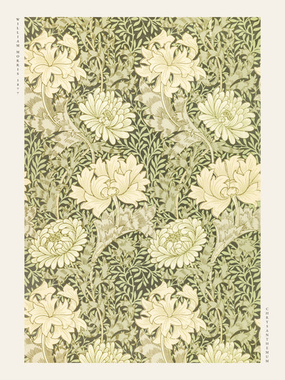 Chrysanthemum - William Morris - Affiche Arts & Crafts