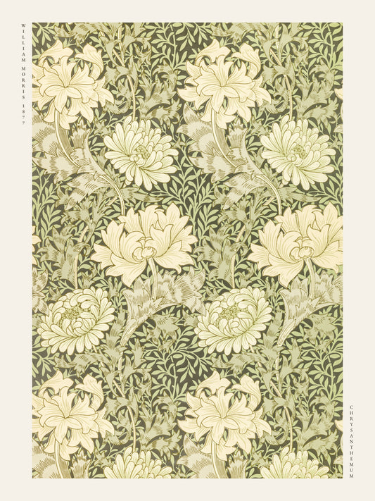 Chrysanthemum - William Morris - Affiche Arts & Crafts