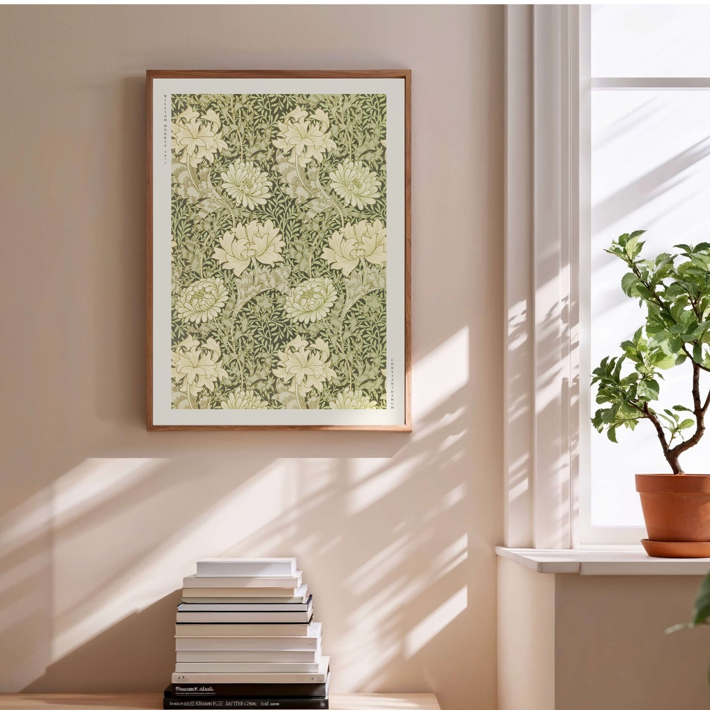 Chrysanthemum - William Morris - Affiche Arts & Crafts en situation