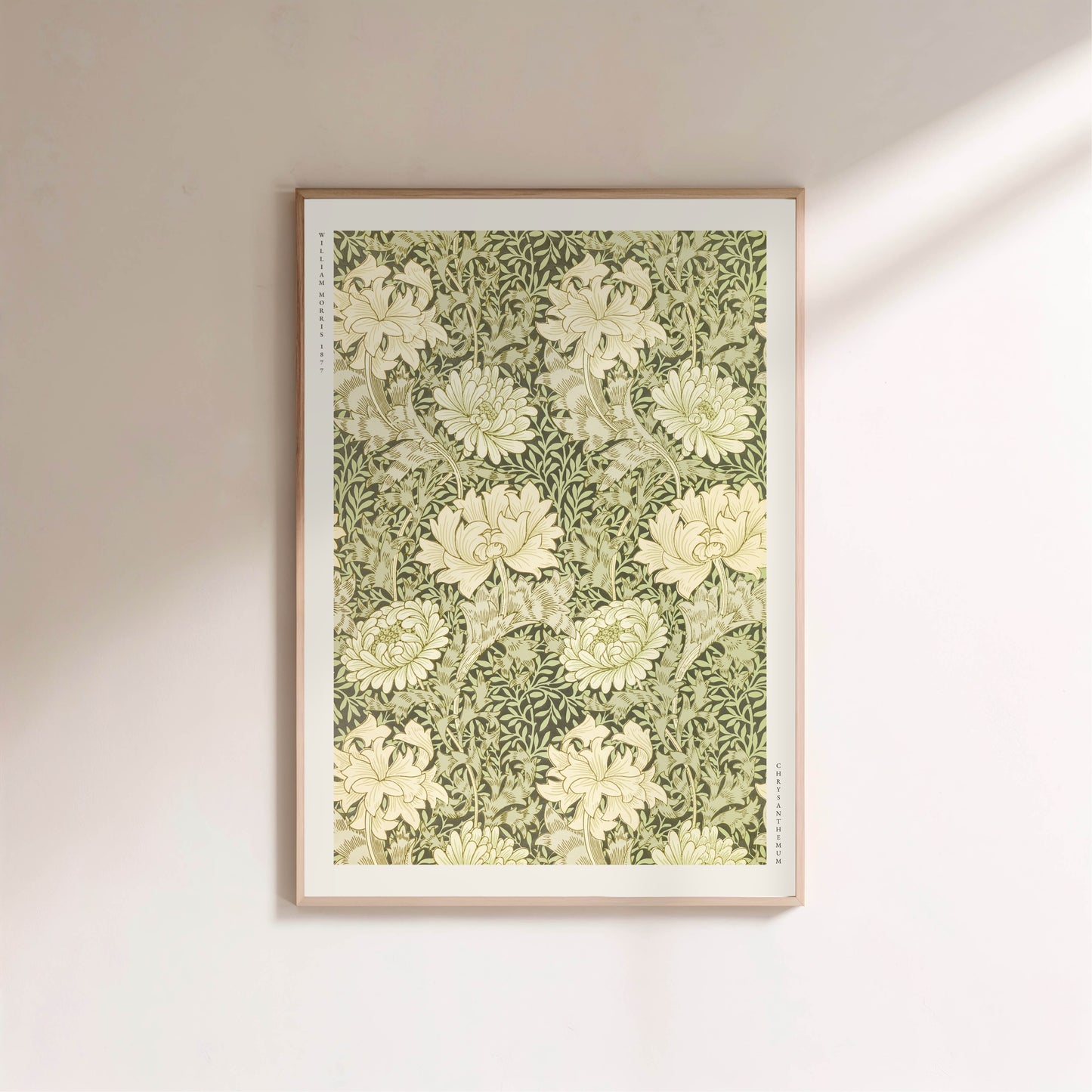 Chrysanthemum - William Morris - Affiche Arts & Crafts en situation