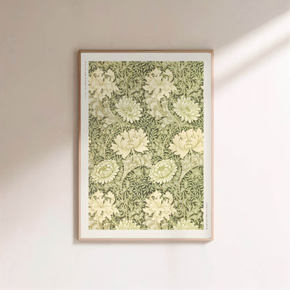 Chrysanthemum - William Morris - Affiche Arts & Crafts en situation