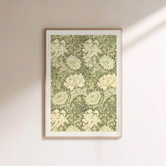 Chrysanthemum - William Morris - Affiche Arts & Crafts en situation