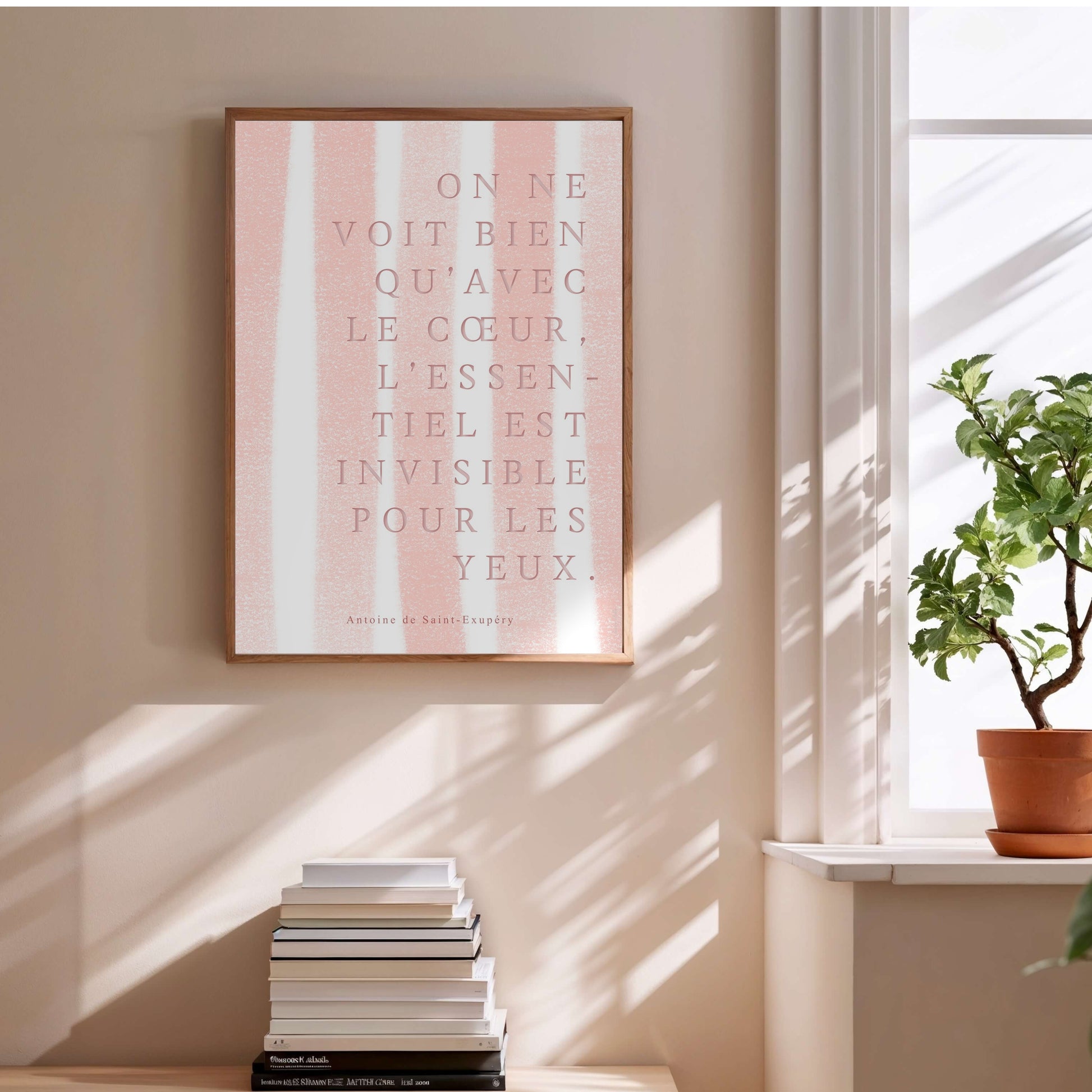 On ne voit bien qu'avec le cœur... | Poster Citation en situation