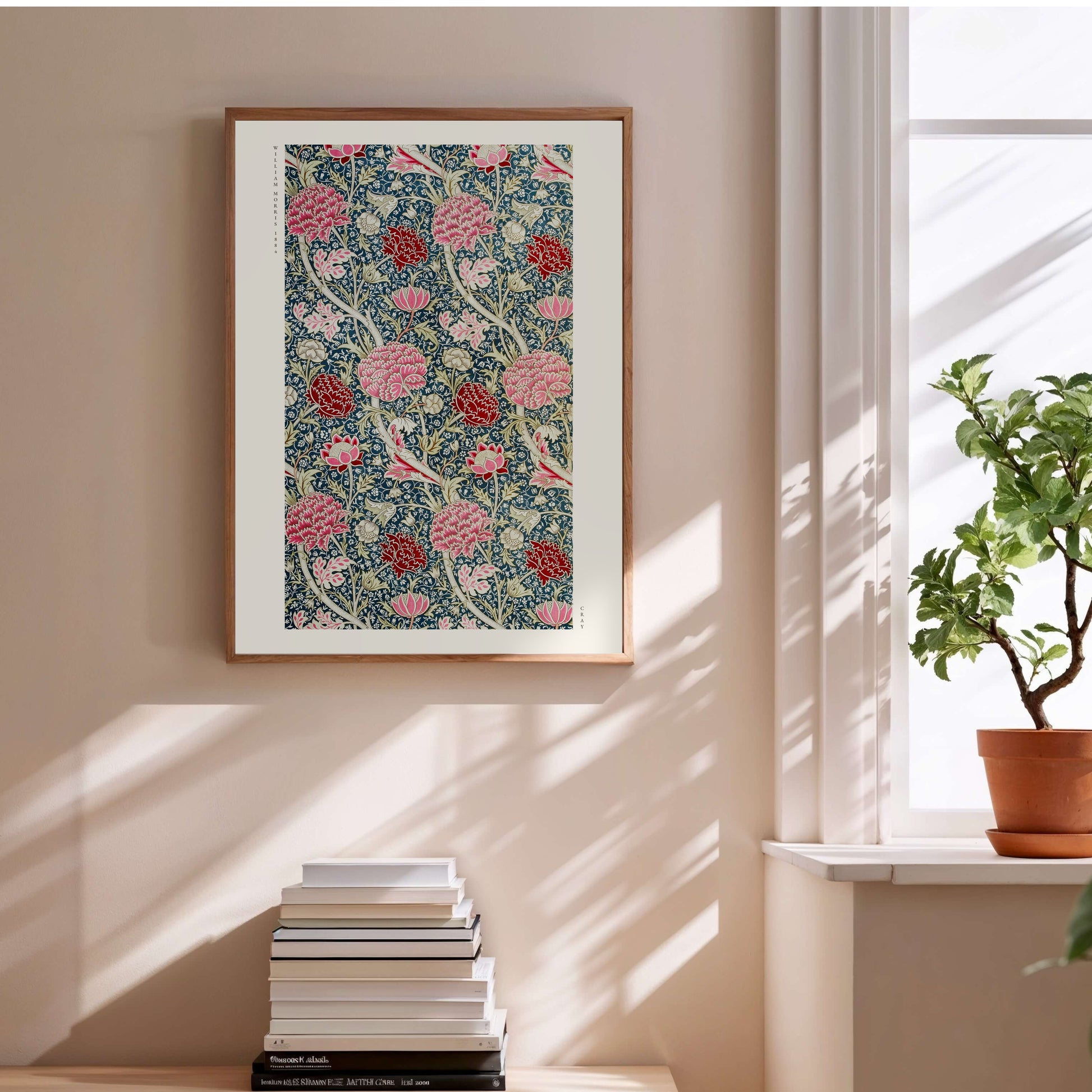 Cray - William Morris - Affiche Arts & Crafts en situation