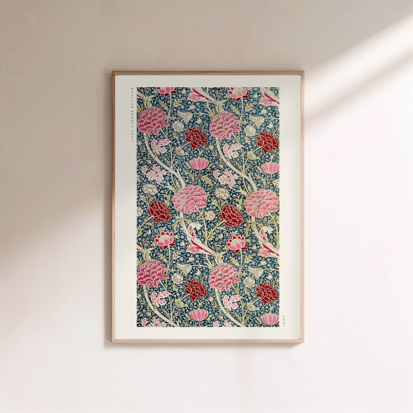 Cray - William Morris - Affiche Arts & Crafts en situation