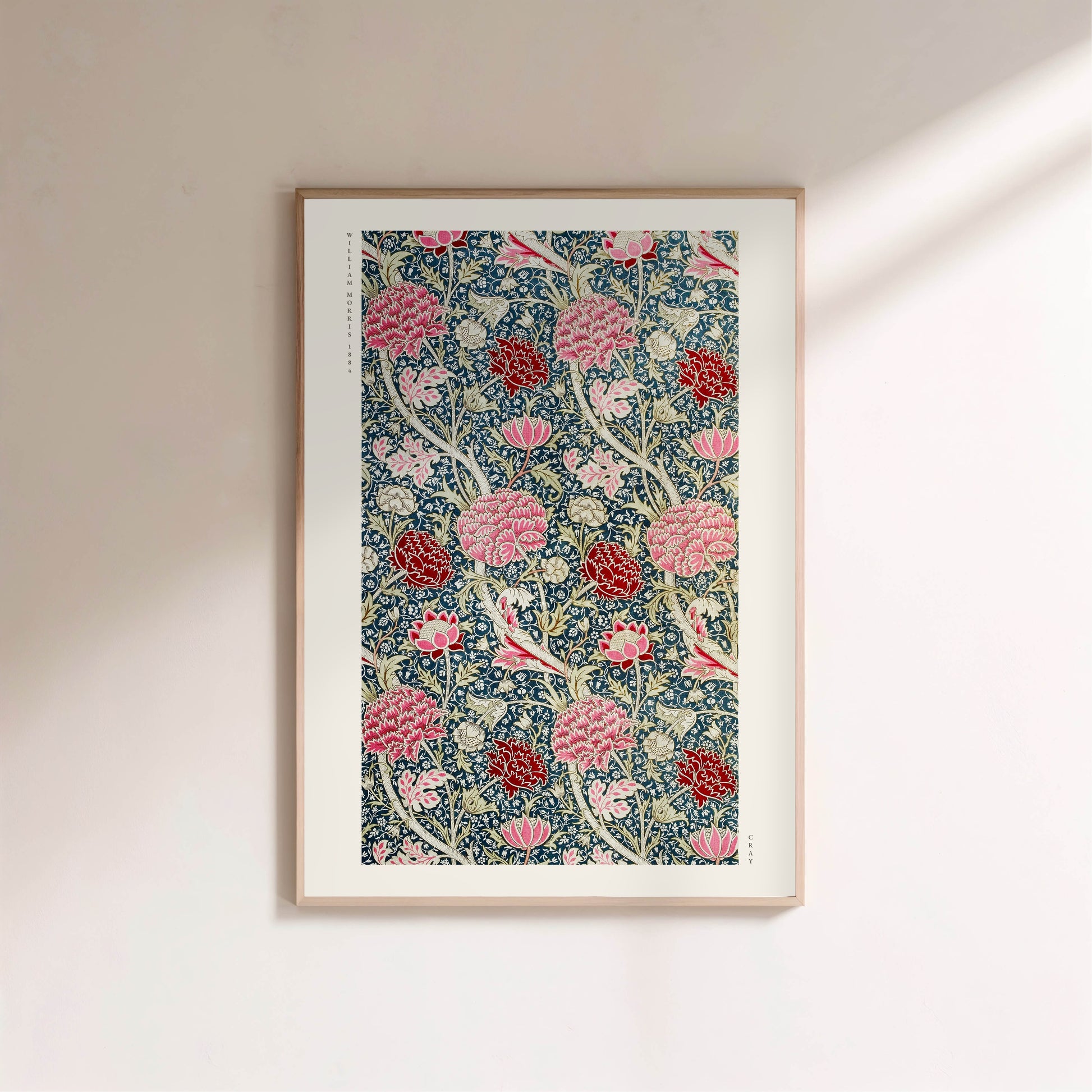 Cray - William Morris - Affiche Arts & Crafts en situation