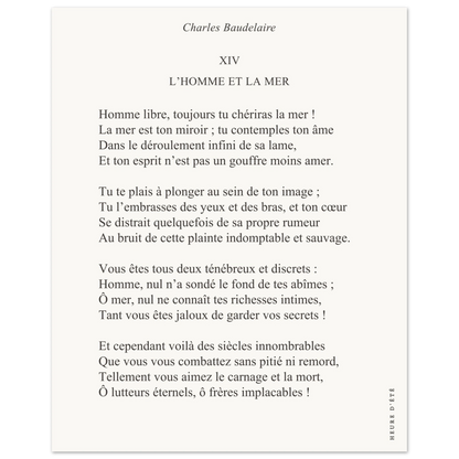 L'homme et la mer - Charles Baudelaire - Heure d'été 