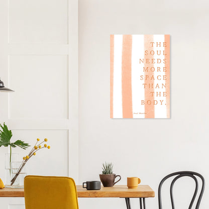 The soul needs more space than the body - Heure d'été 