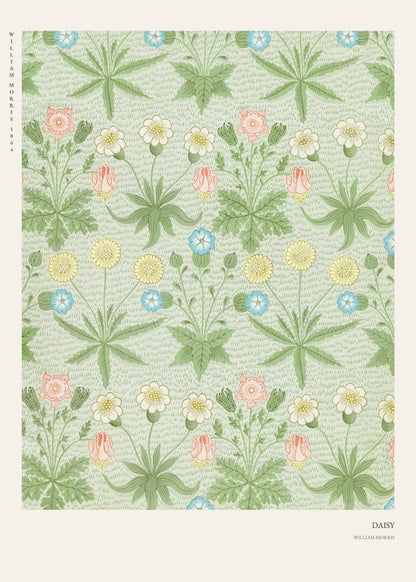 Daisy - William Morris - Arts & Crafts Poster, the print alone, thick matte eco-friendly paper