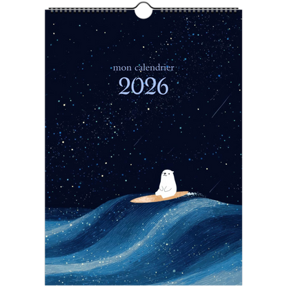 Calendrier pour enfants - Les animaux endormis - Heure d'été 