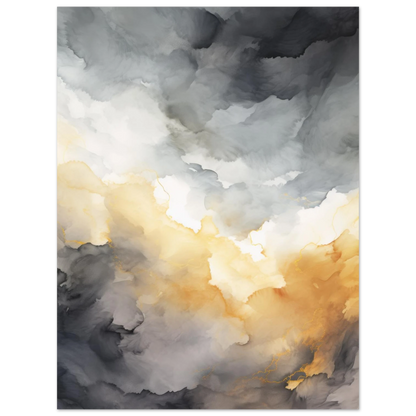 Affiche Watercolor Sunset - Heure d'été 